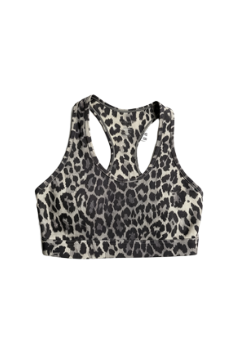 Bandier Front Row Bra Snow Leopard AA202129