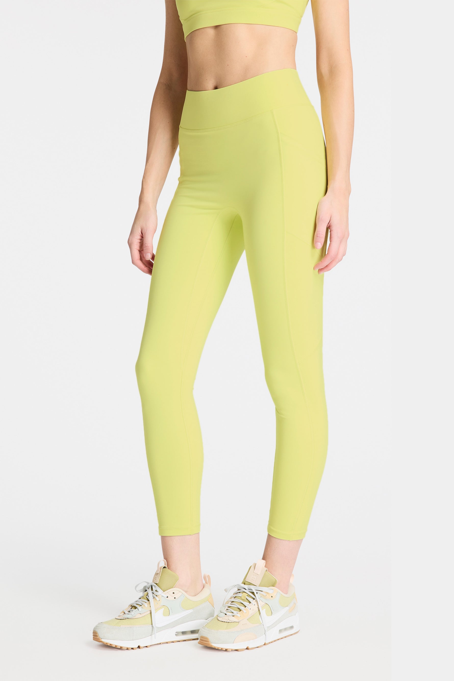 Center Stage Pocket Legging - Sunny Lime