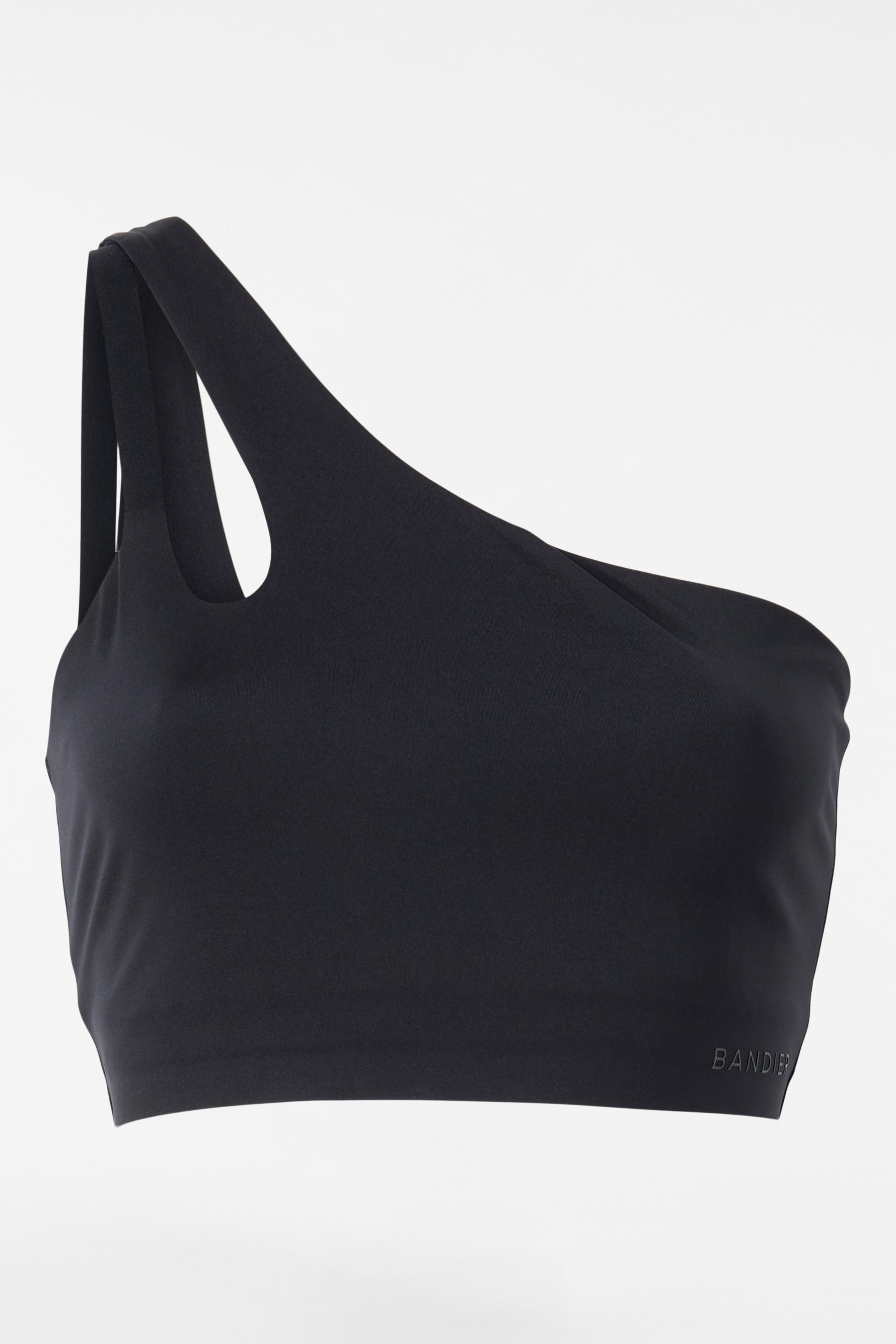 Aria One Shoulder Bra - Black