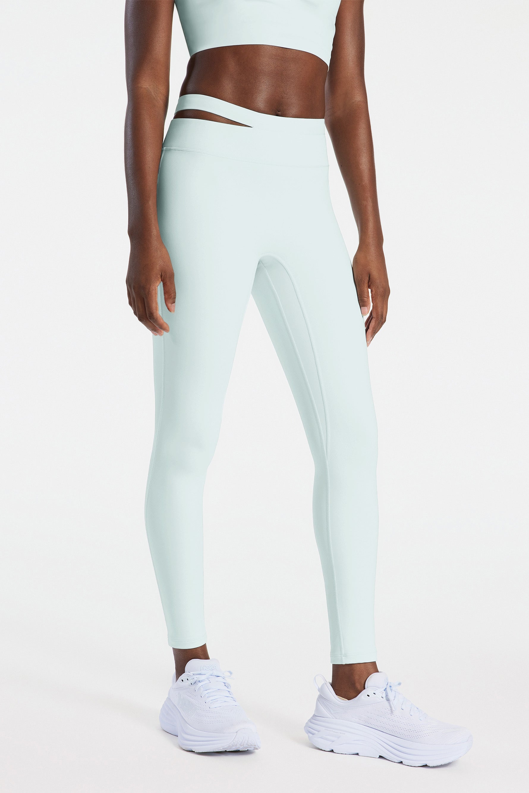 Aria Asymmetric Legging - Ice Melt