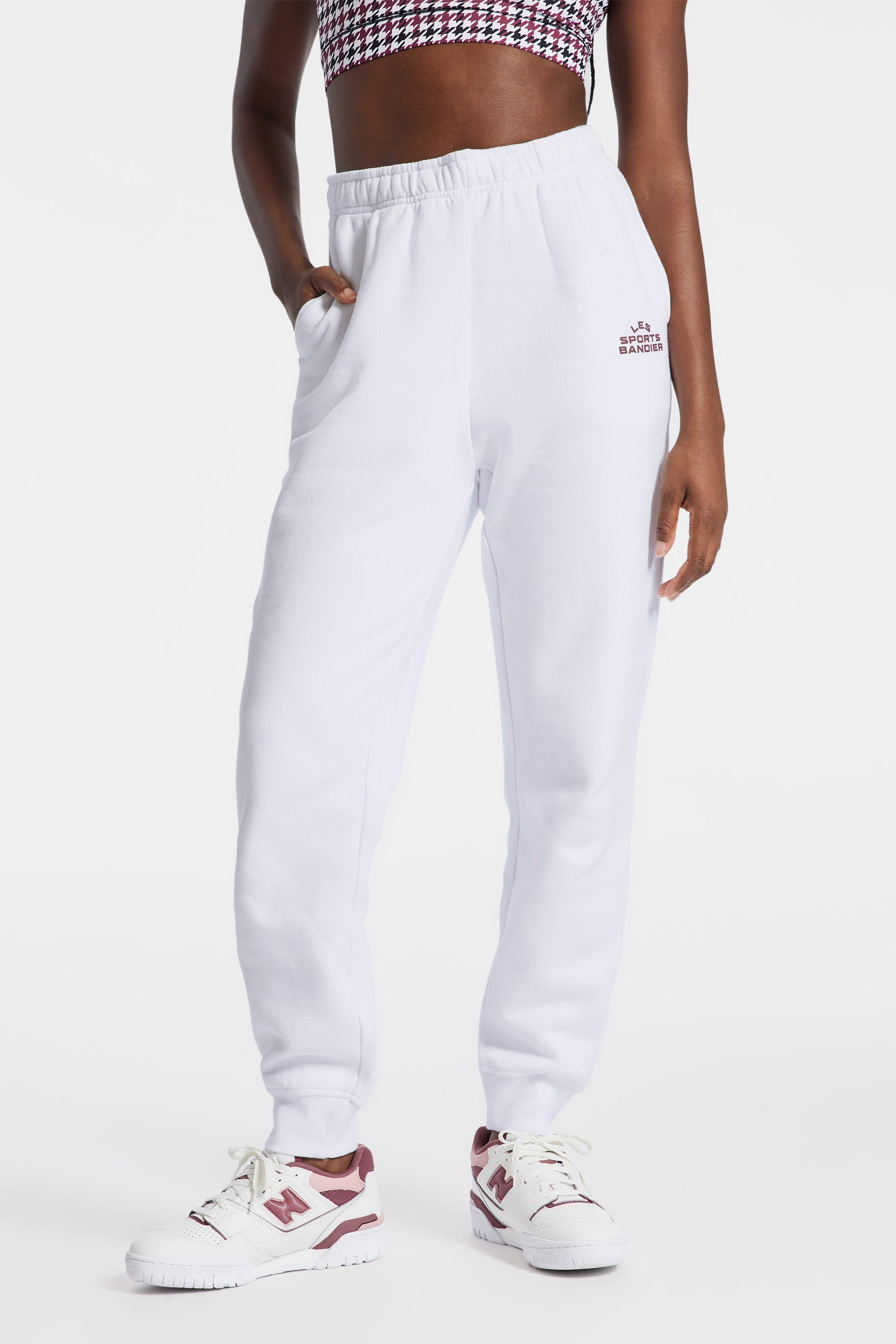 Les Sports Bandier Jogger - White/Cordovan