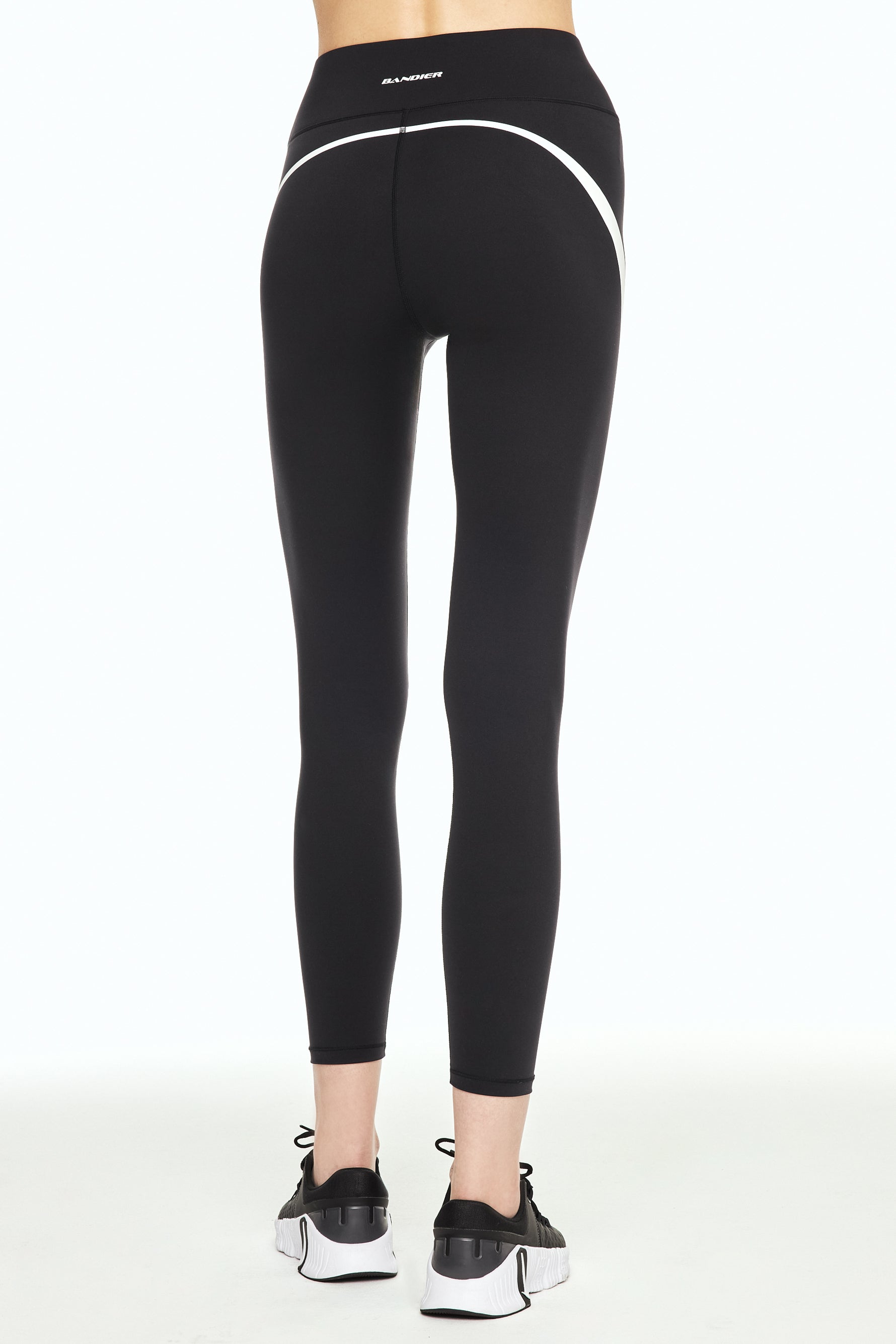 Center Stage Contrast Legging - Black/white