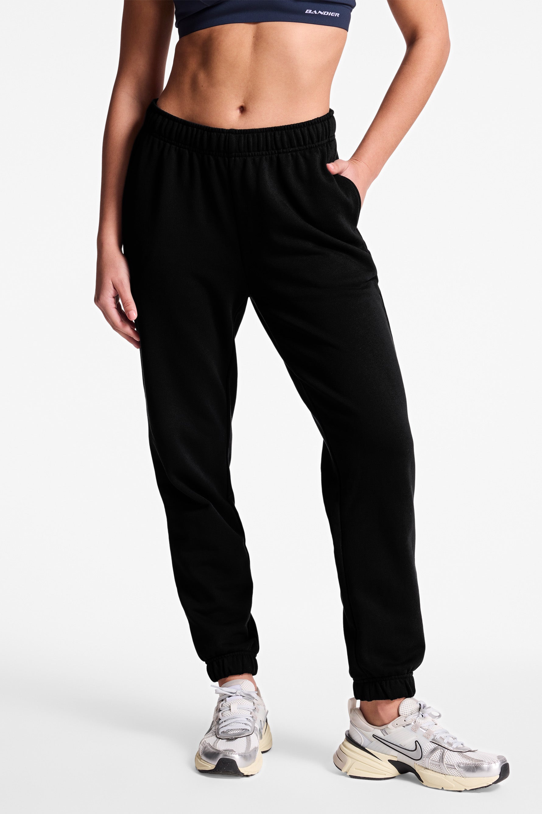 Classic Logo Terry Jogger - Black