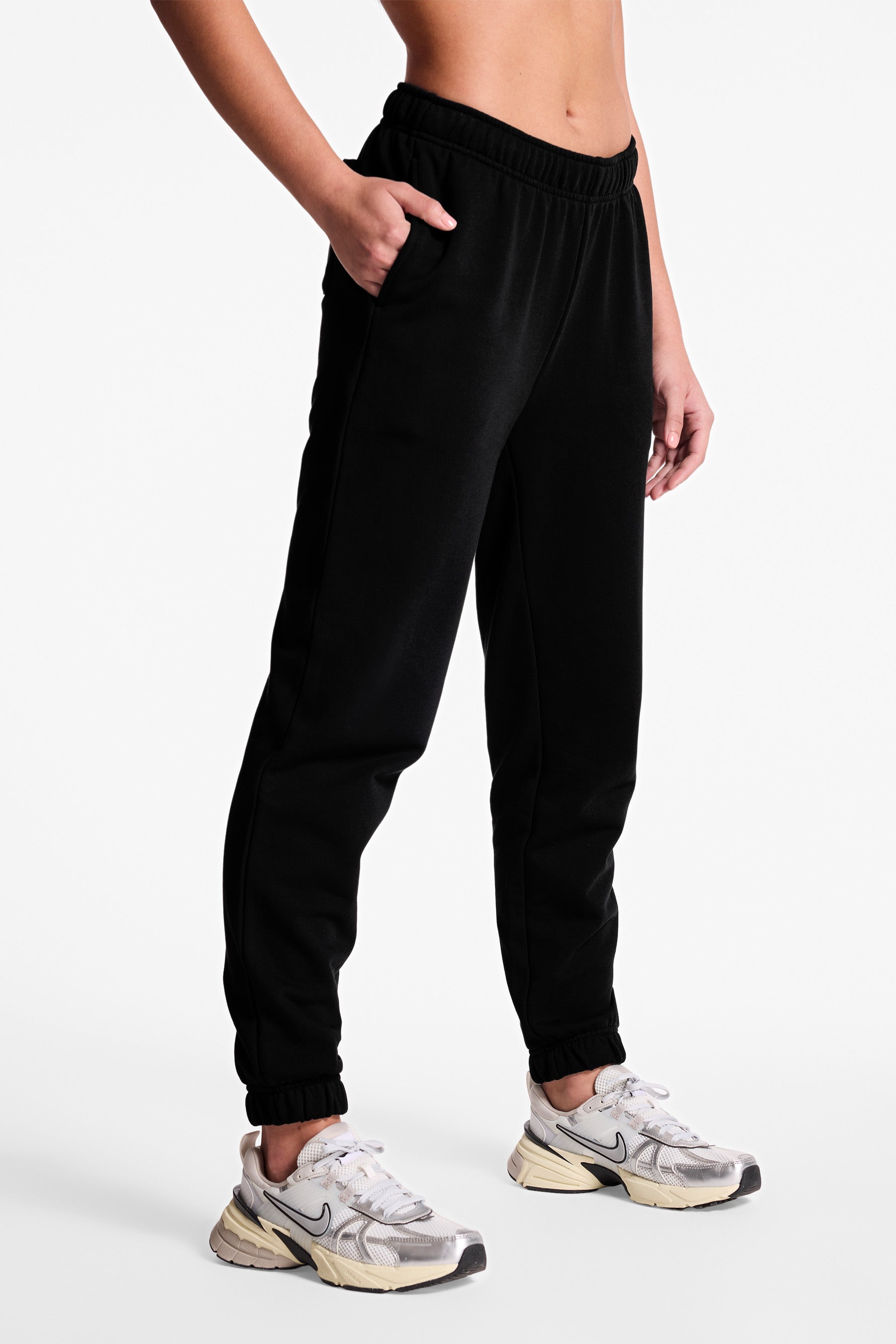 Classic Logo Terry Jogger - Black