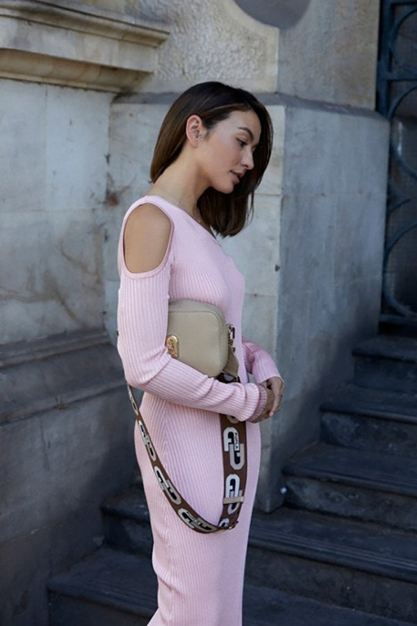 Belle Knit Dress - Light Musk