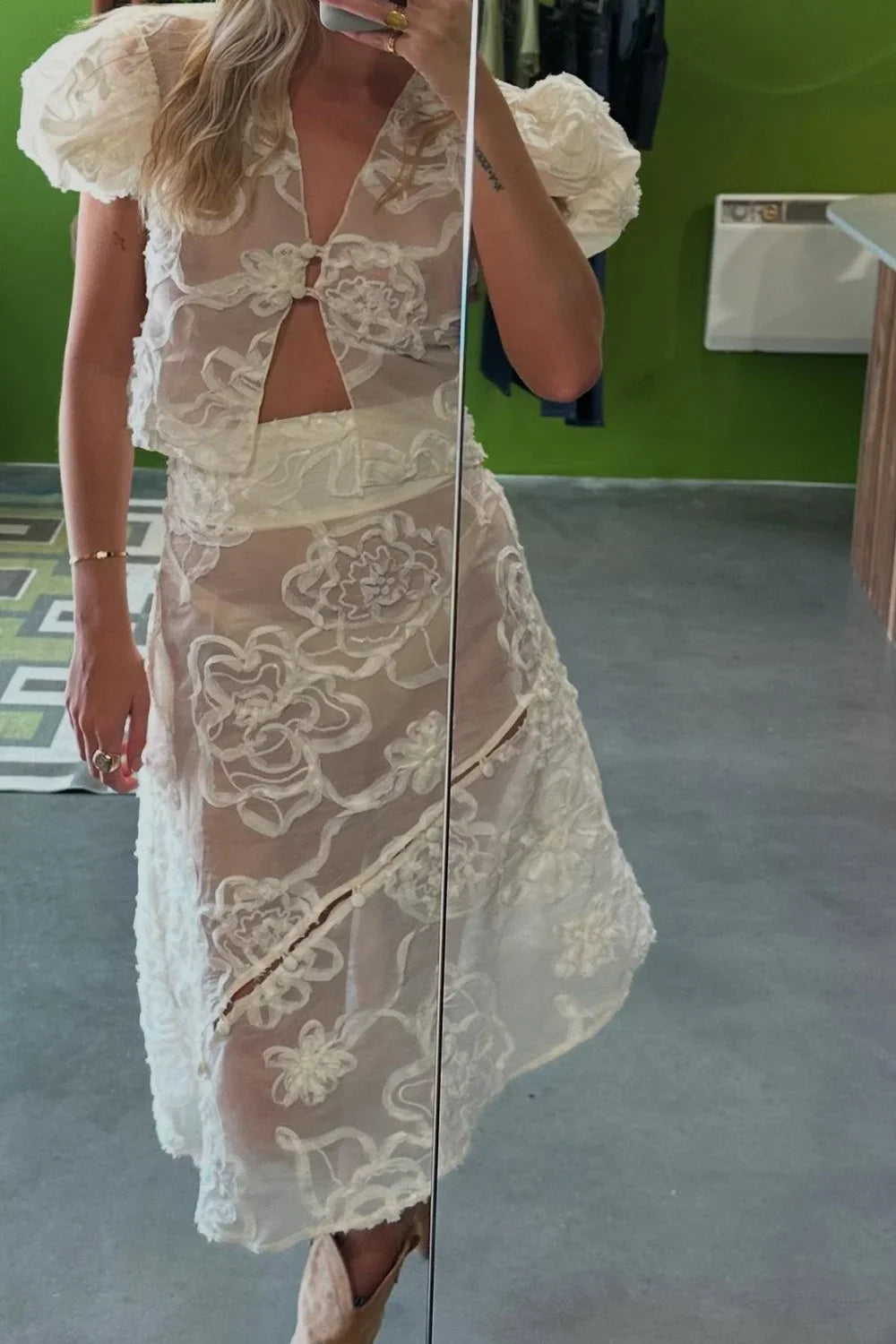 @rubydawsonxx in House of Sunny Casa Anglaise Blouse