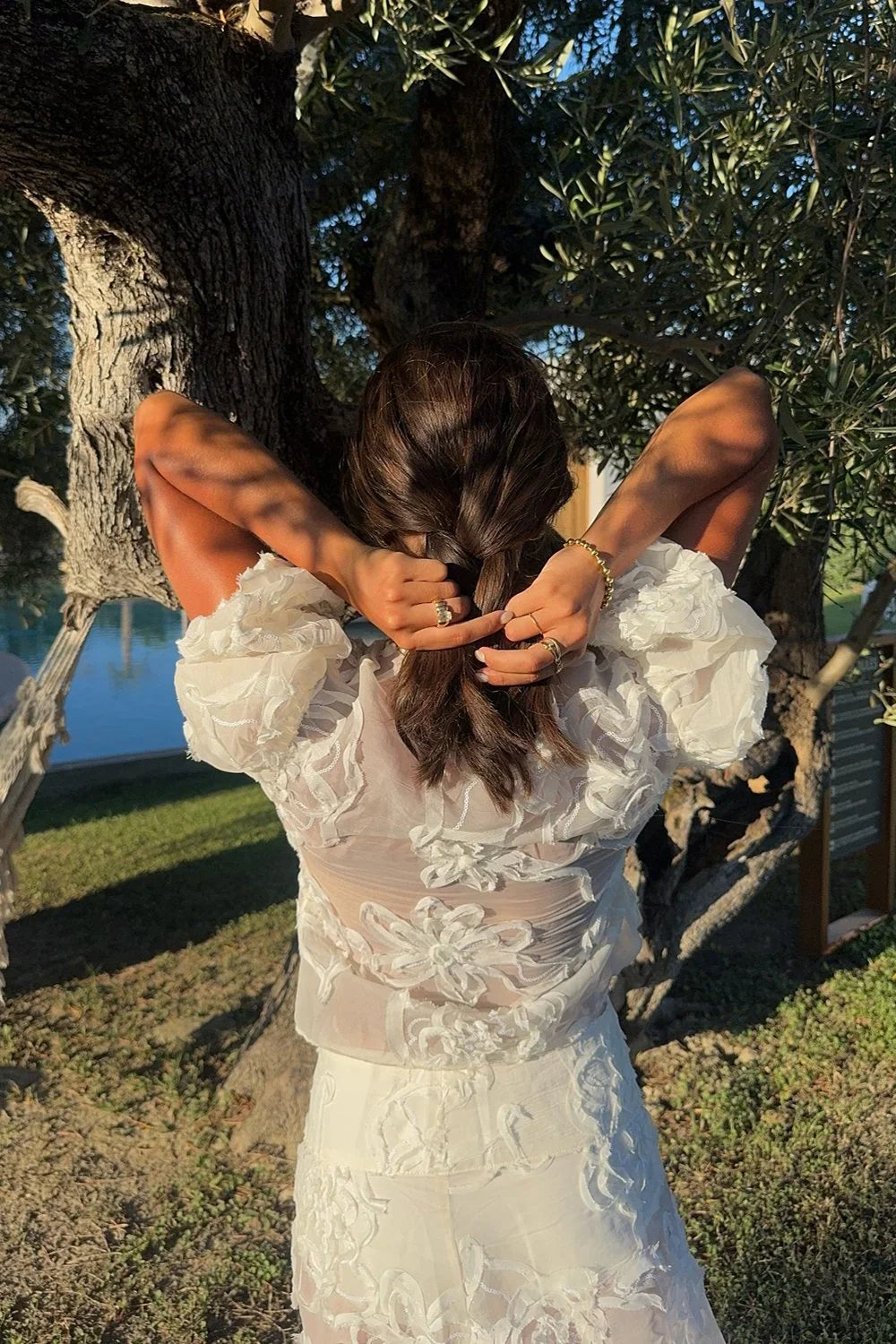 @tia_dewitt in House of Sunny Casa Anglaise Blouse