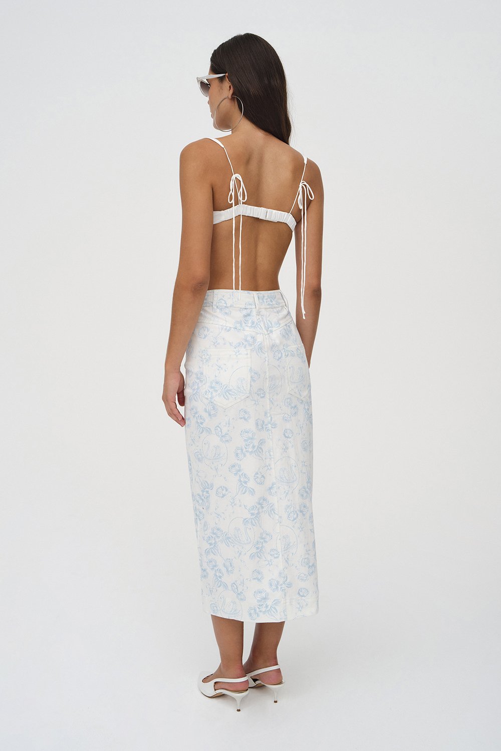 For Love & Lemons Chantal Midi Skirt
