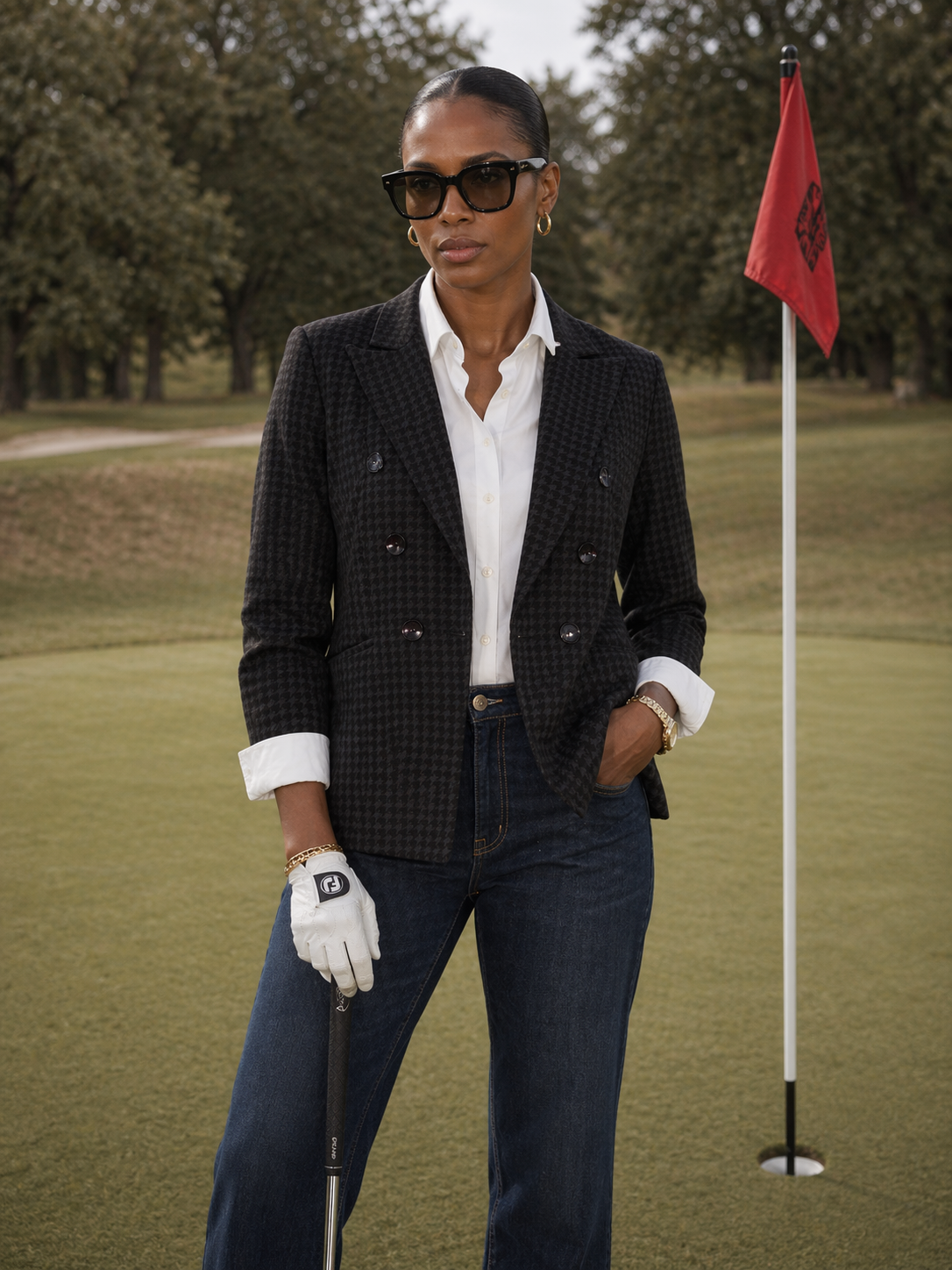 The Classic Houndstooth Jacket