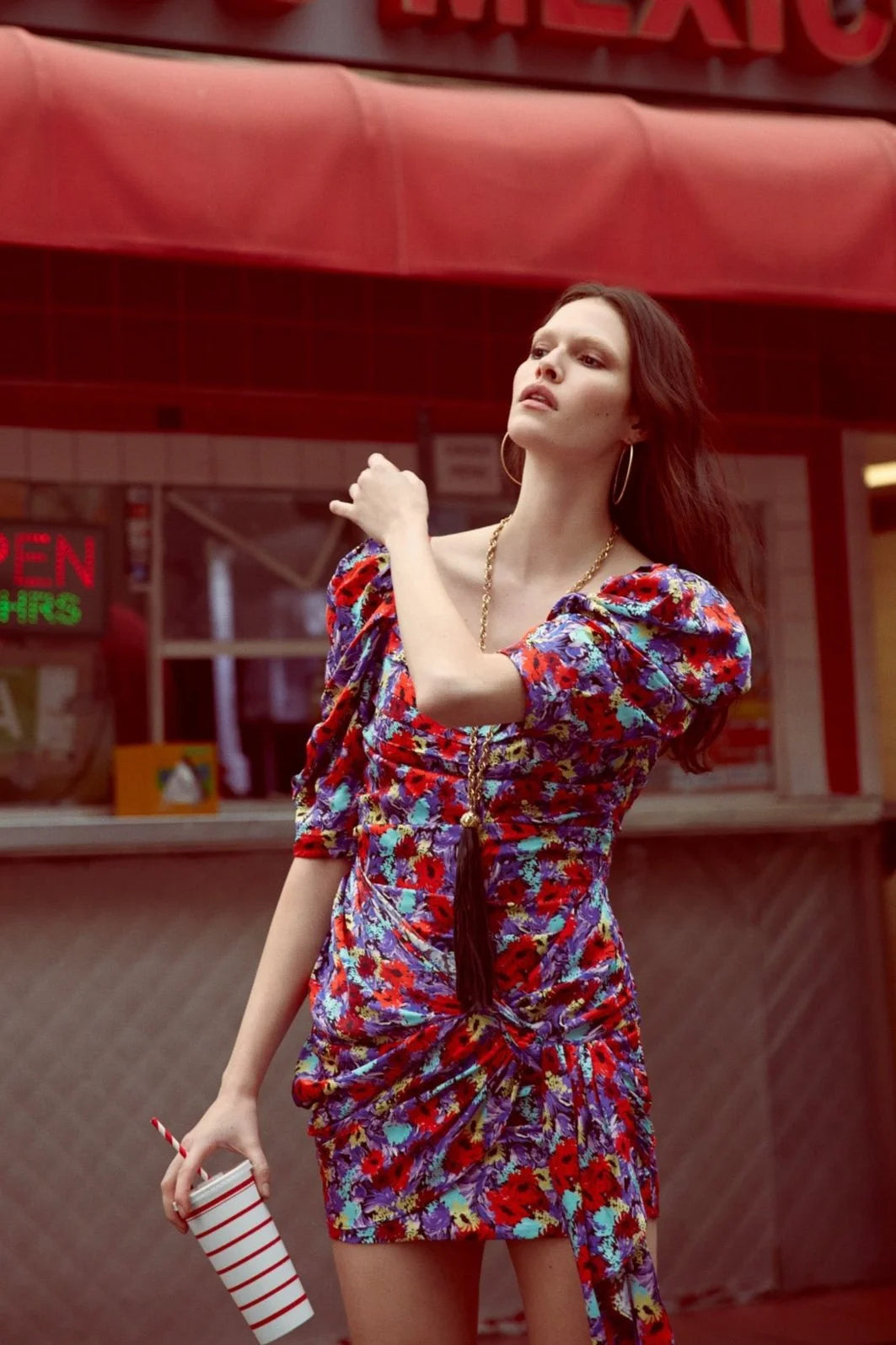 Chiara Puff Sleeve Mini Dress