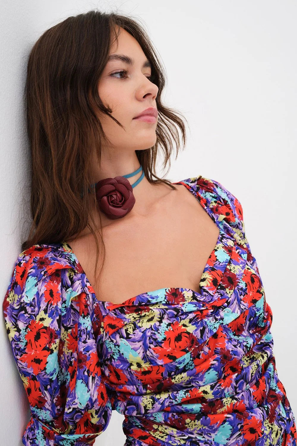 For Love & Lemons Chiara Puff Sleeve Mini Dress