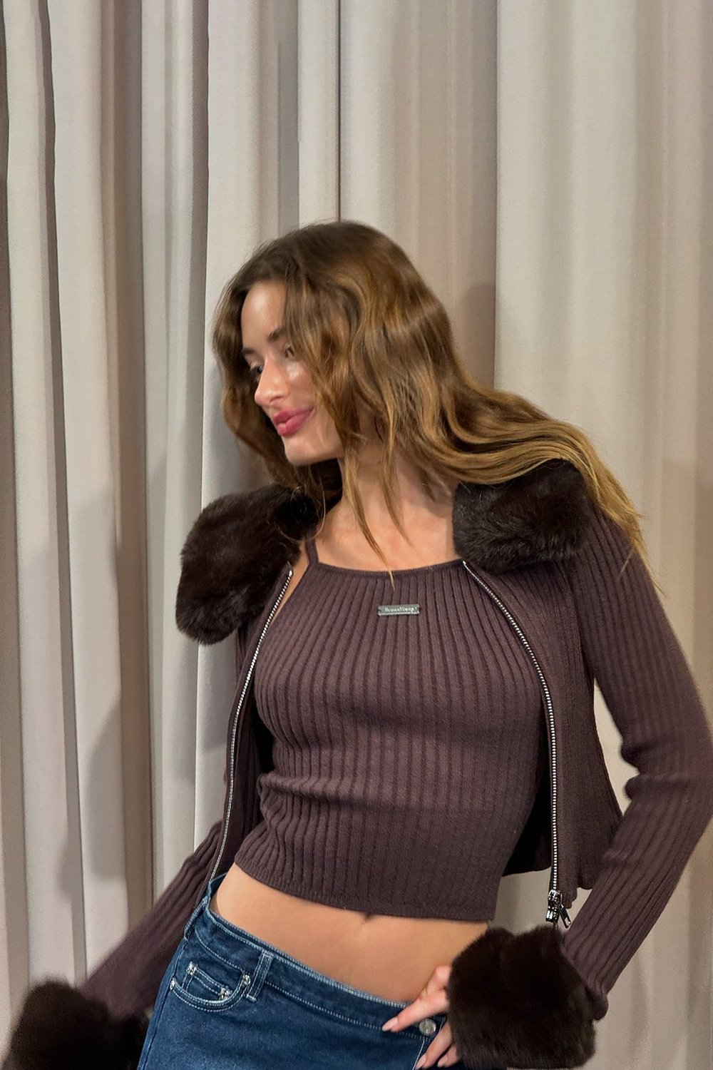 @saskiateje in House of Sunny Fade Pleat Skirt