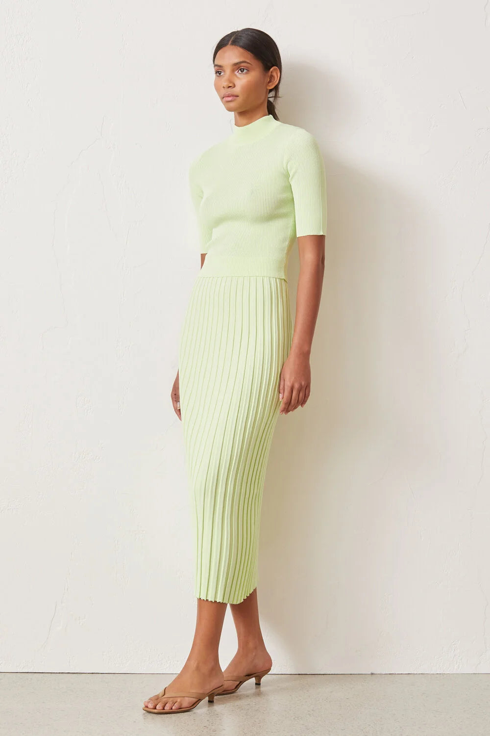 Bec + Bridge Citrus Club Knit Tee - Key Lime