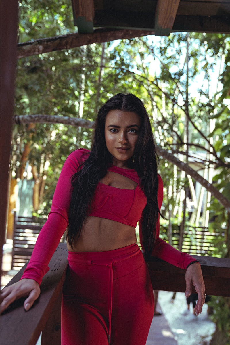 Julie Bra Top | Spanish Crimson