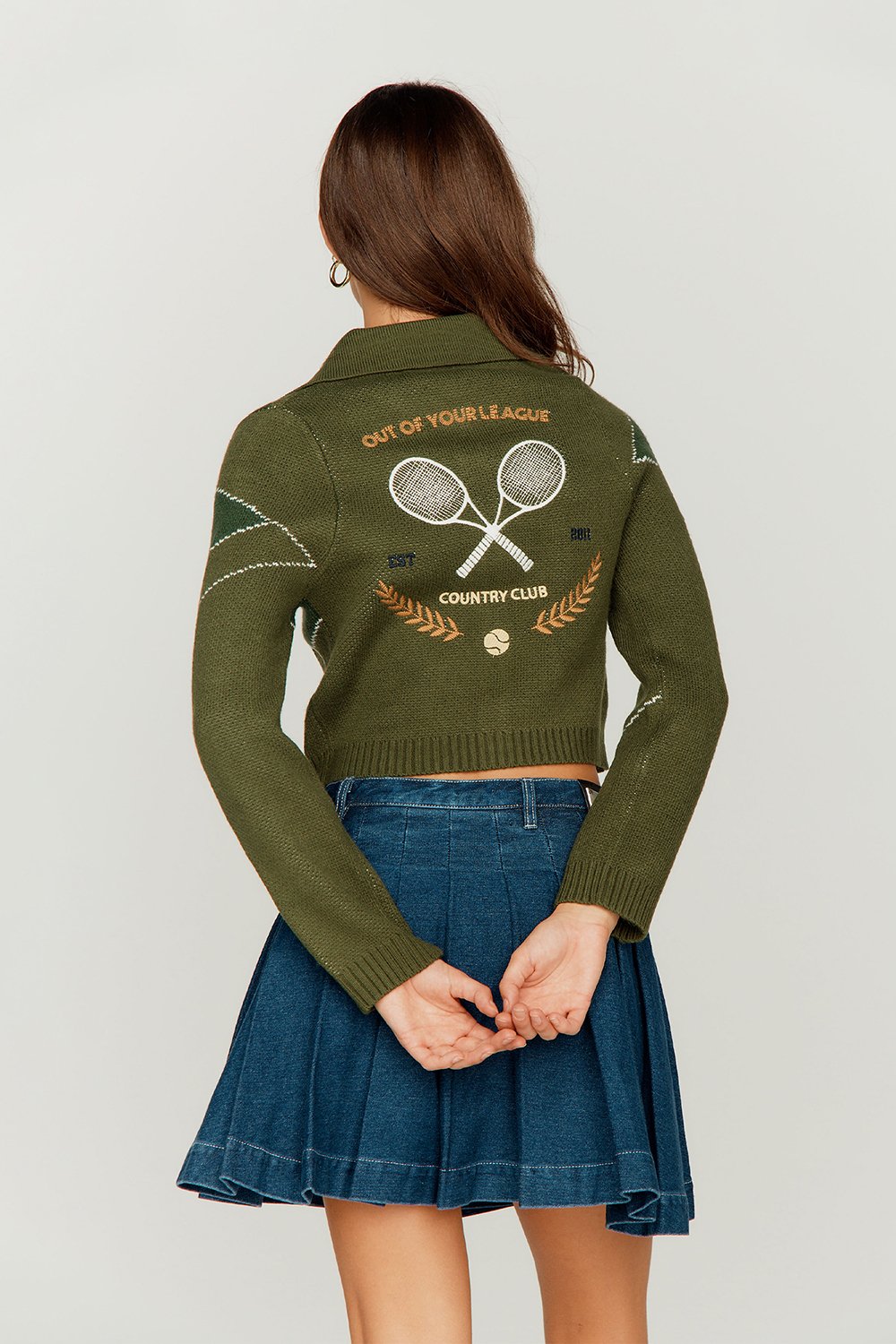 House of Sunny Fade Pleat Skirt