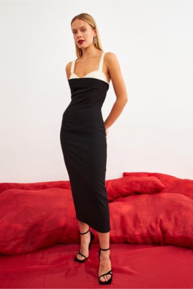 Setre DRESS BLACK - ECRU TOP_EL2481