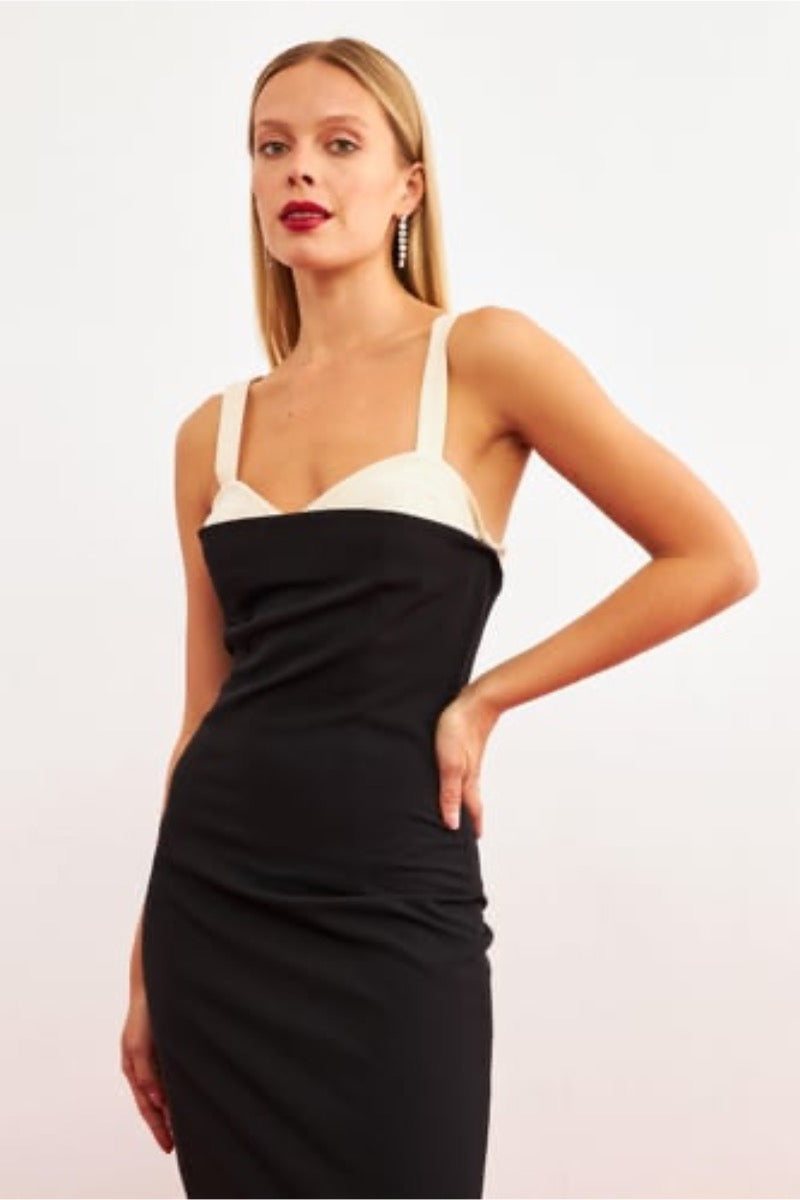 Setre DRESS BLACK - ECRU TOP_EL2481