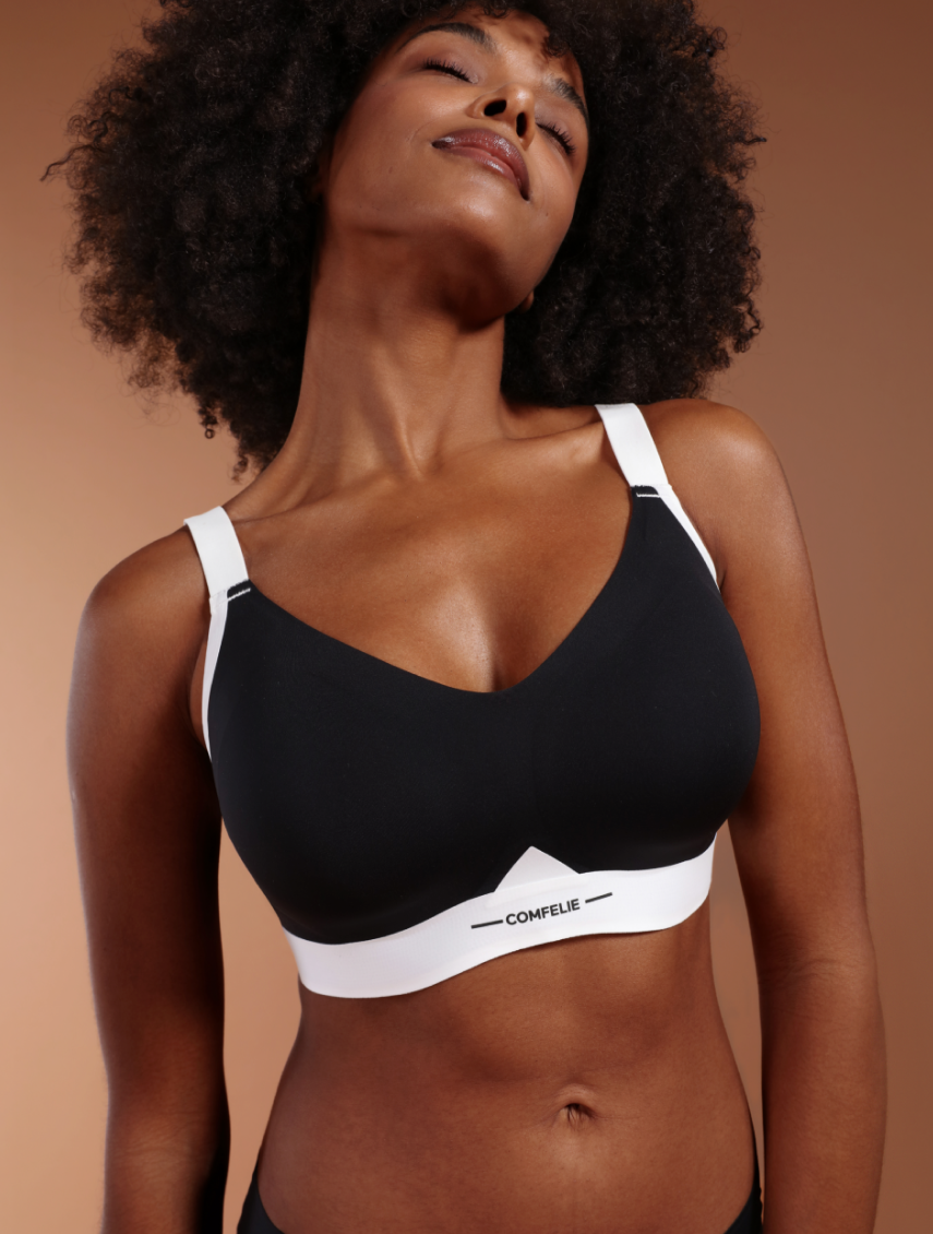 Comfelie Wireless Everyday Comfort Block V-Neck Bra  