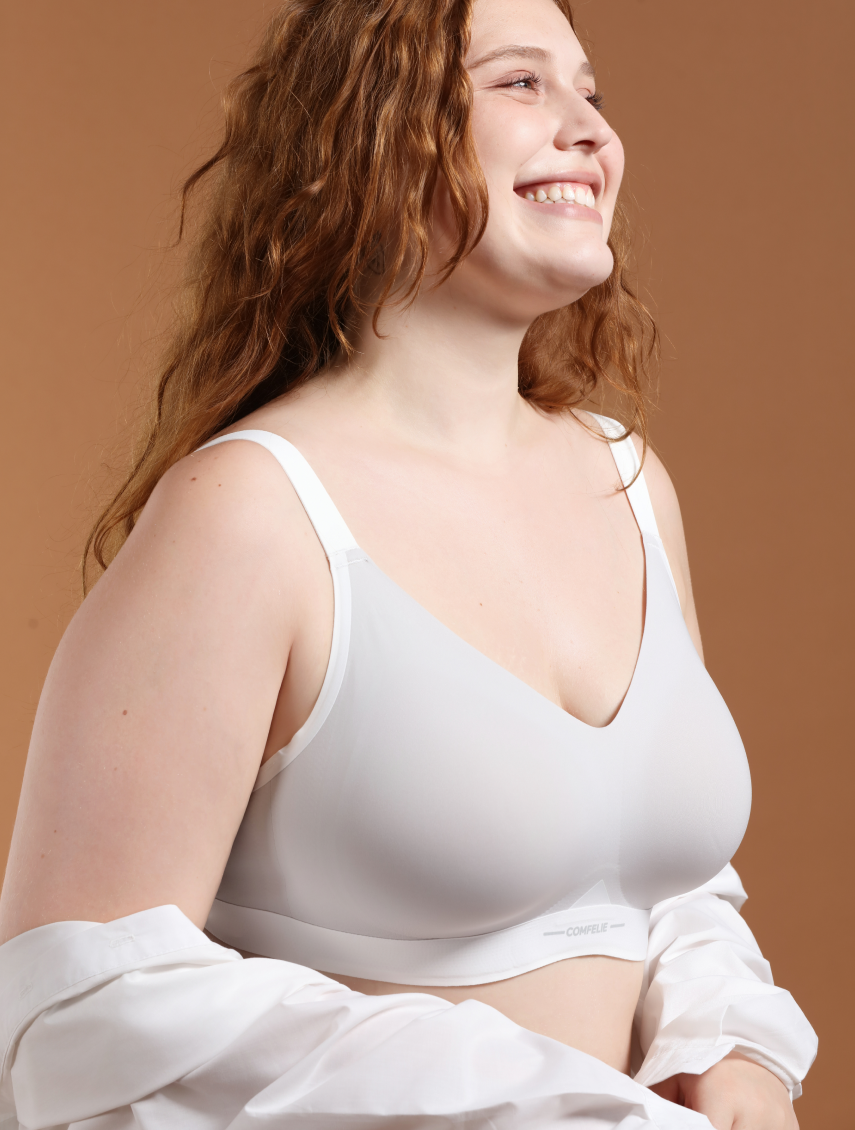 Comfelie Wireless Everyday Comfort Block V-Neck Bra  