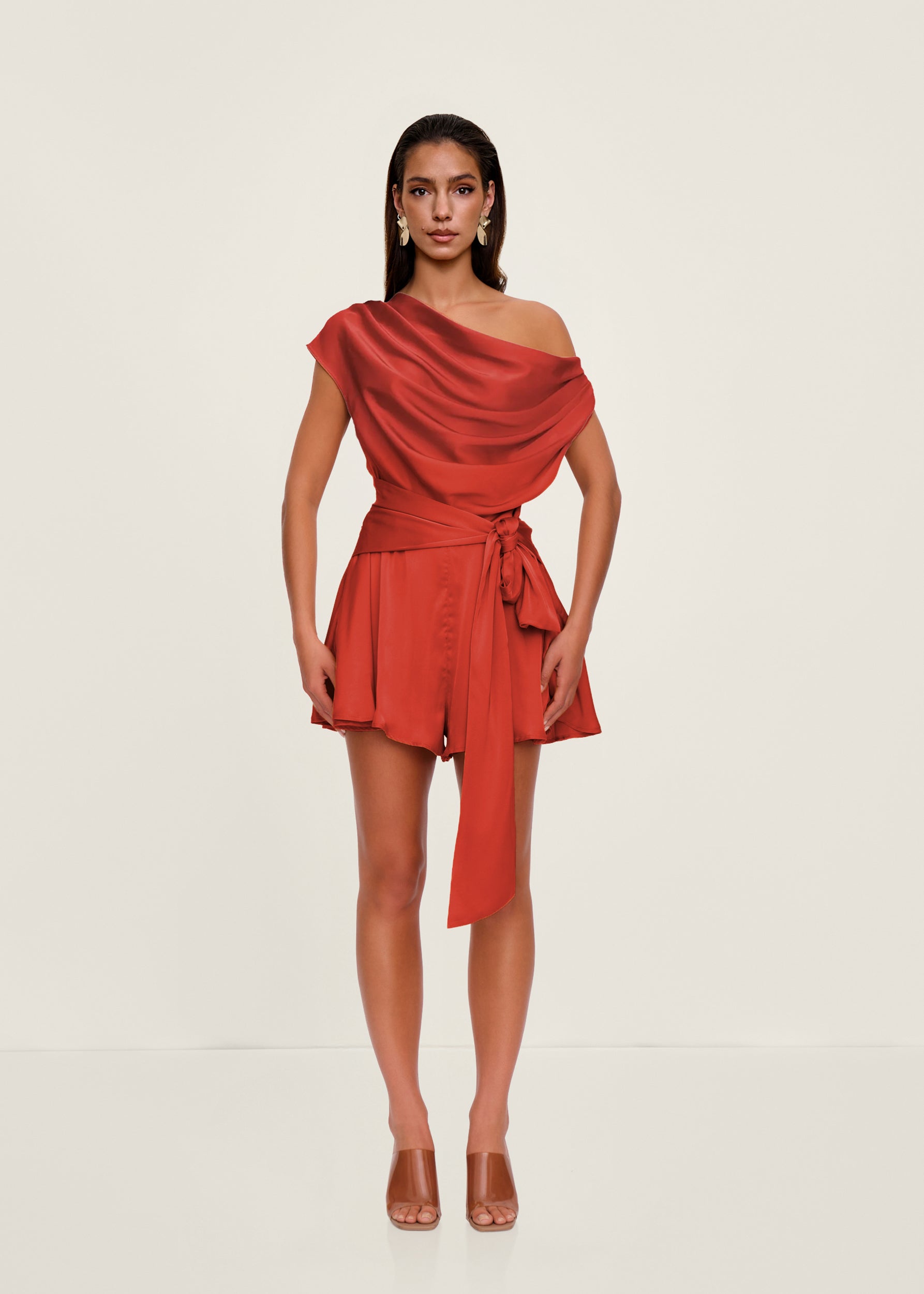EDAH ROMPER - RED CORAL
