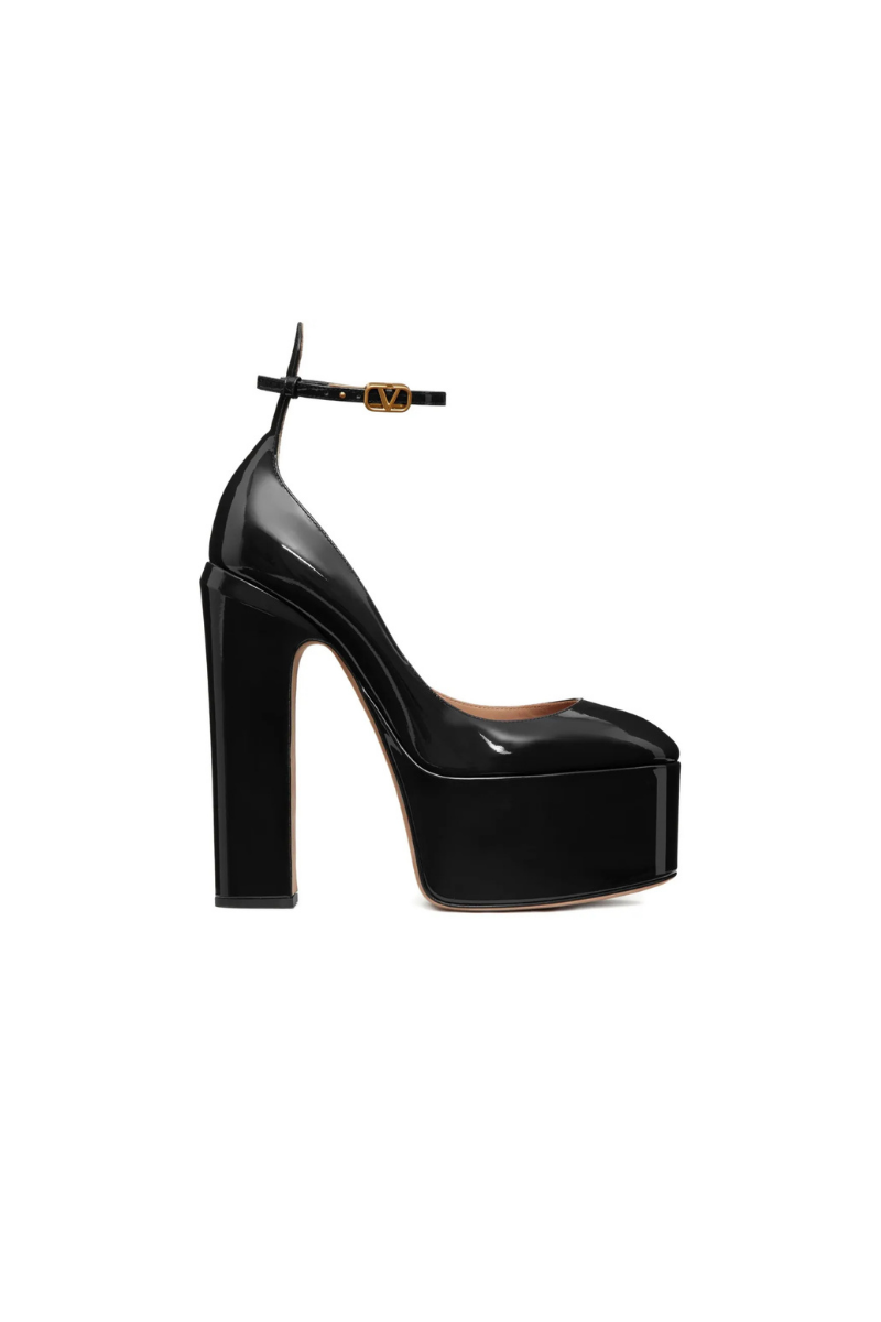 Valentino Garavani Tan-Go 155mm Platform Pumps In Black