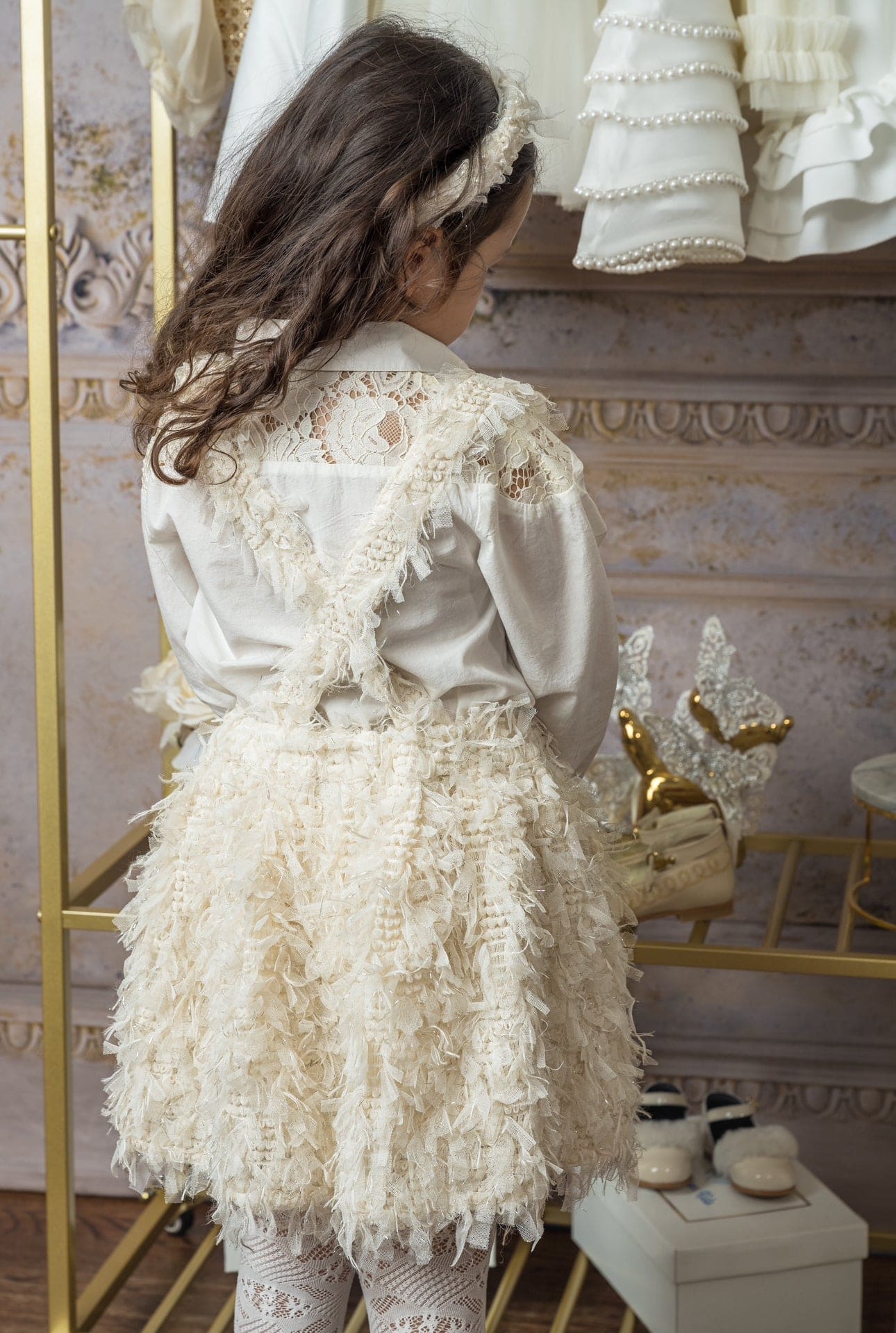 Ivanna Ivory Blouse and Skirt Set - Petite Maison Kids
