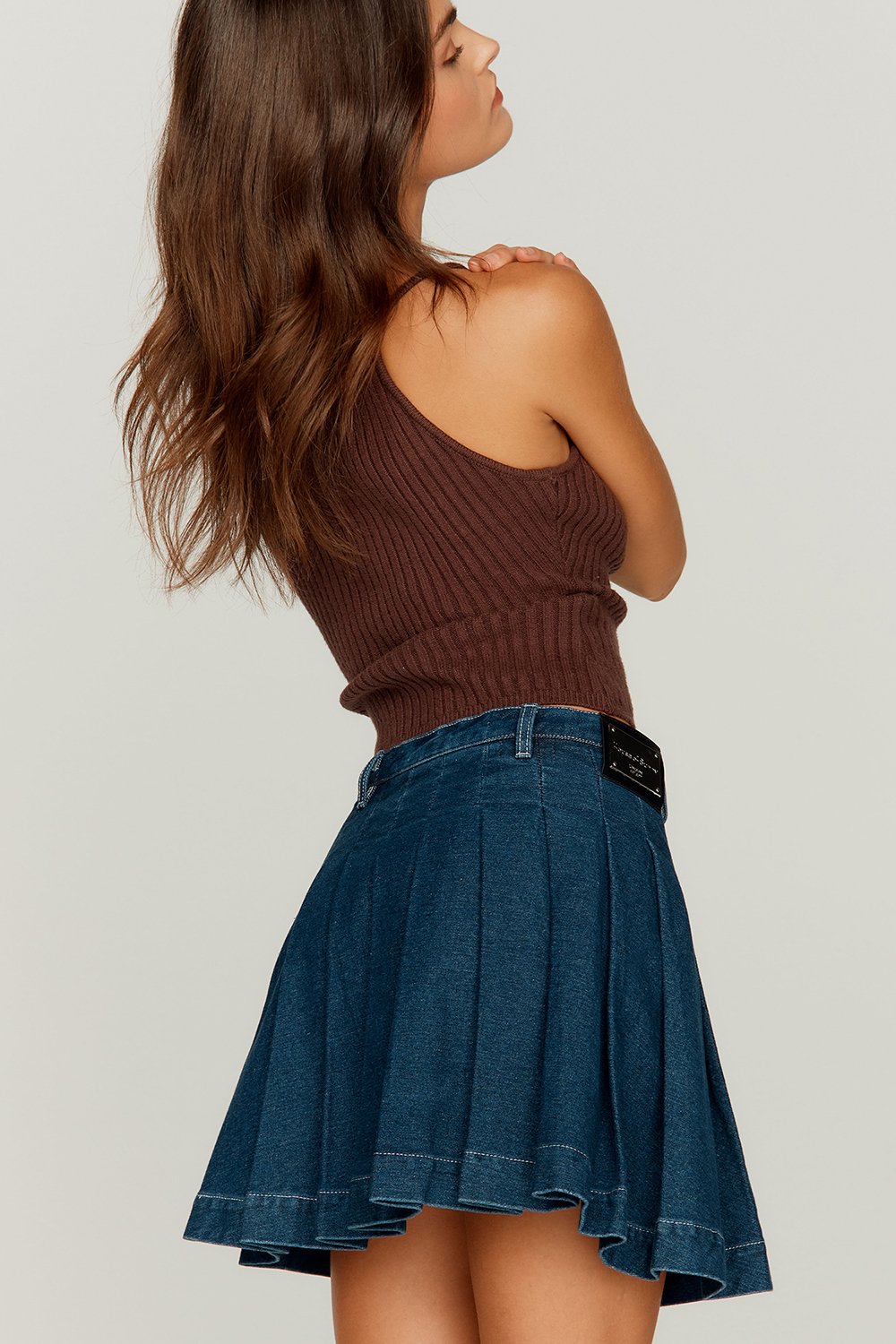 House of Sunny Fade Pleat Skirt
