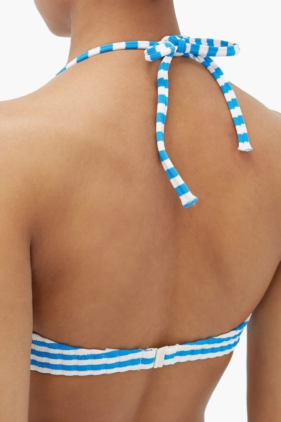 Solid & Striped The Ginger Tie Bikini - Azure Stripe Rib