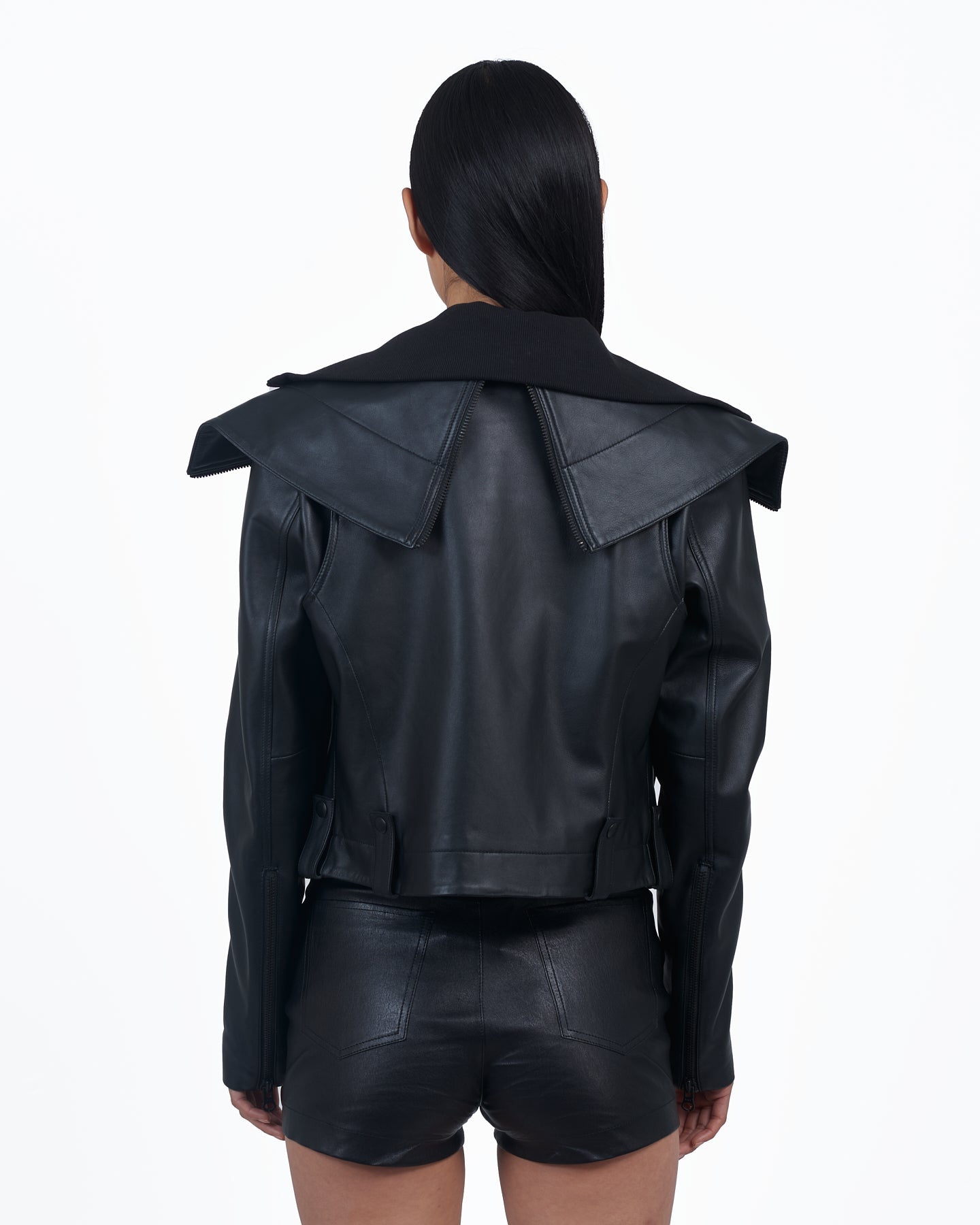 Giacca Lusso Dramatic Collar Jacket Black