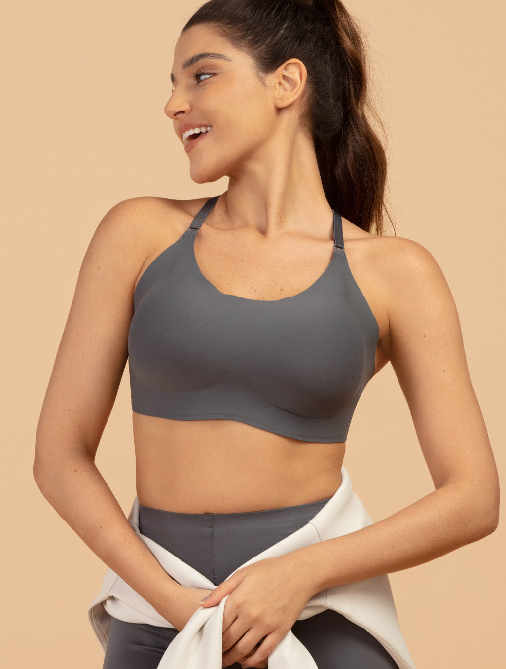 Comfelie Aero Poise Contrast Color Cross Back Sports Bra