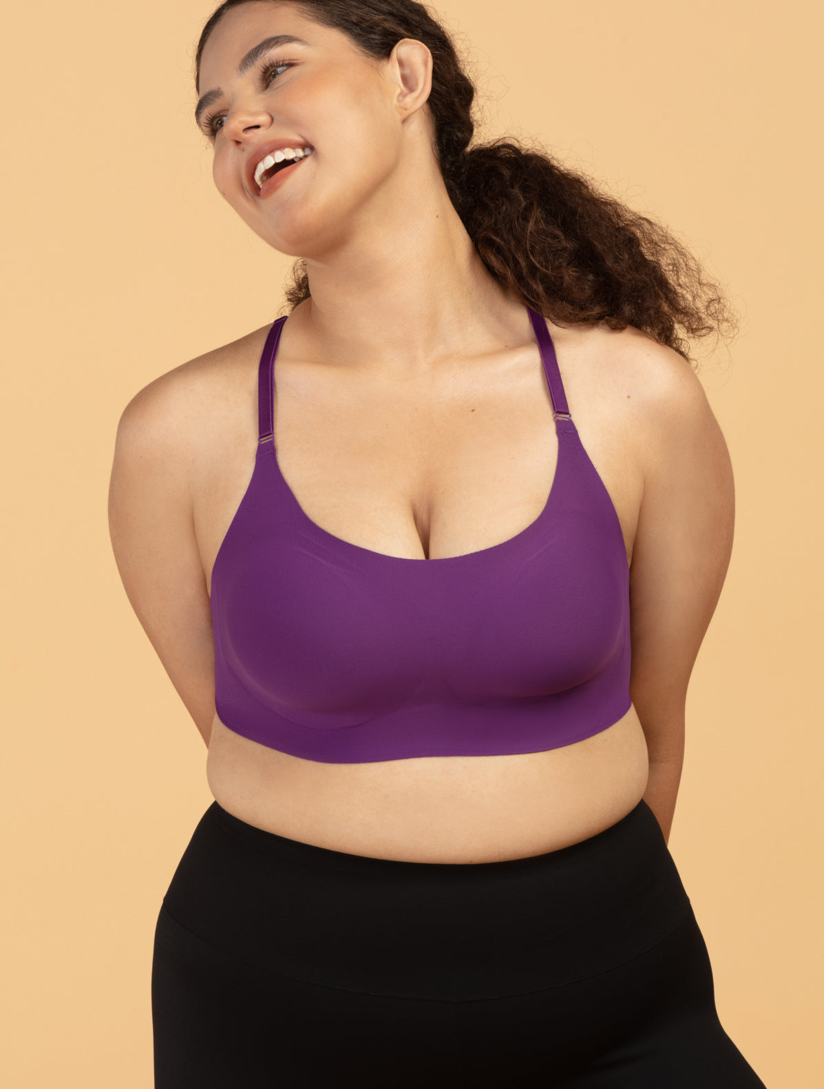 Comfelie Aero Poise Contrast Color Cross Back Sports Bra
