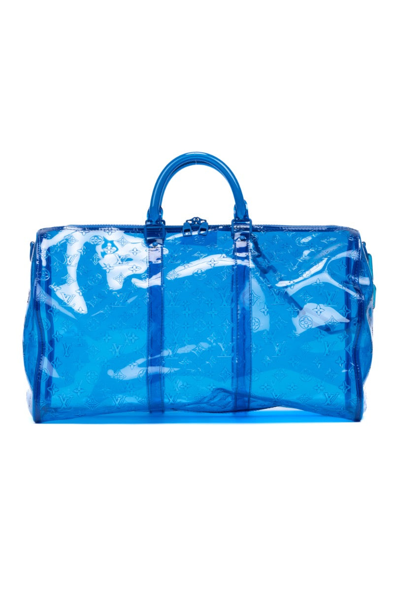 Ltd. Ed. Virgil Abloh Keepall Monogram Prism-Blue