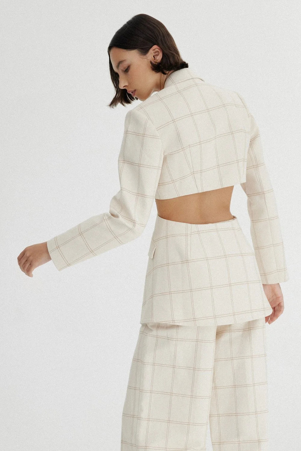 Significant Other Georgia Check Blazer