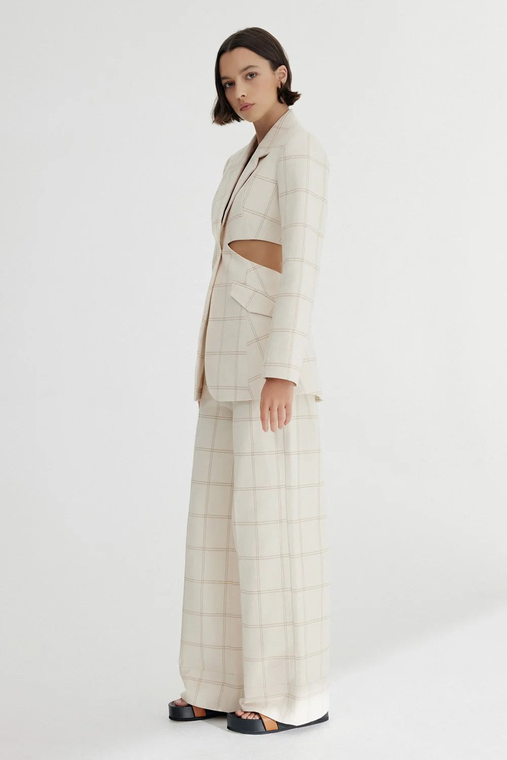 Significant Other Georgia Check Blazer