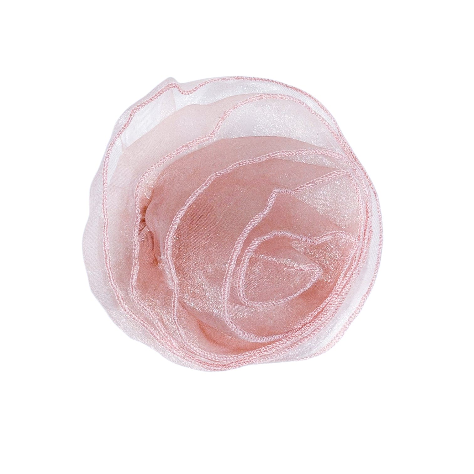 Vivian Dusty Pink Organza Flower Hair Clip - Petite Maison Kids