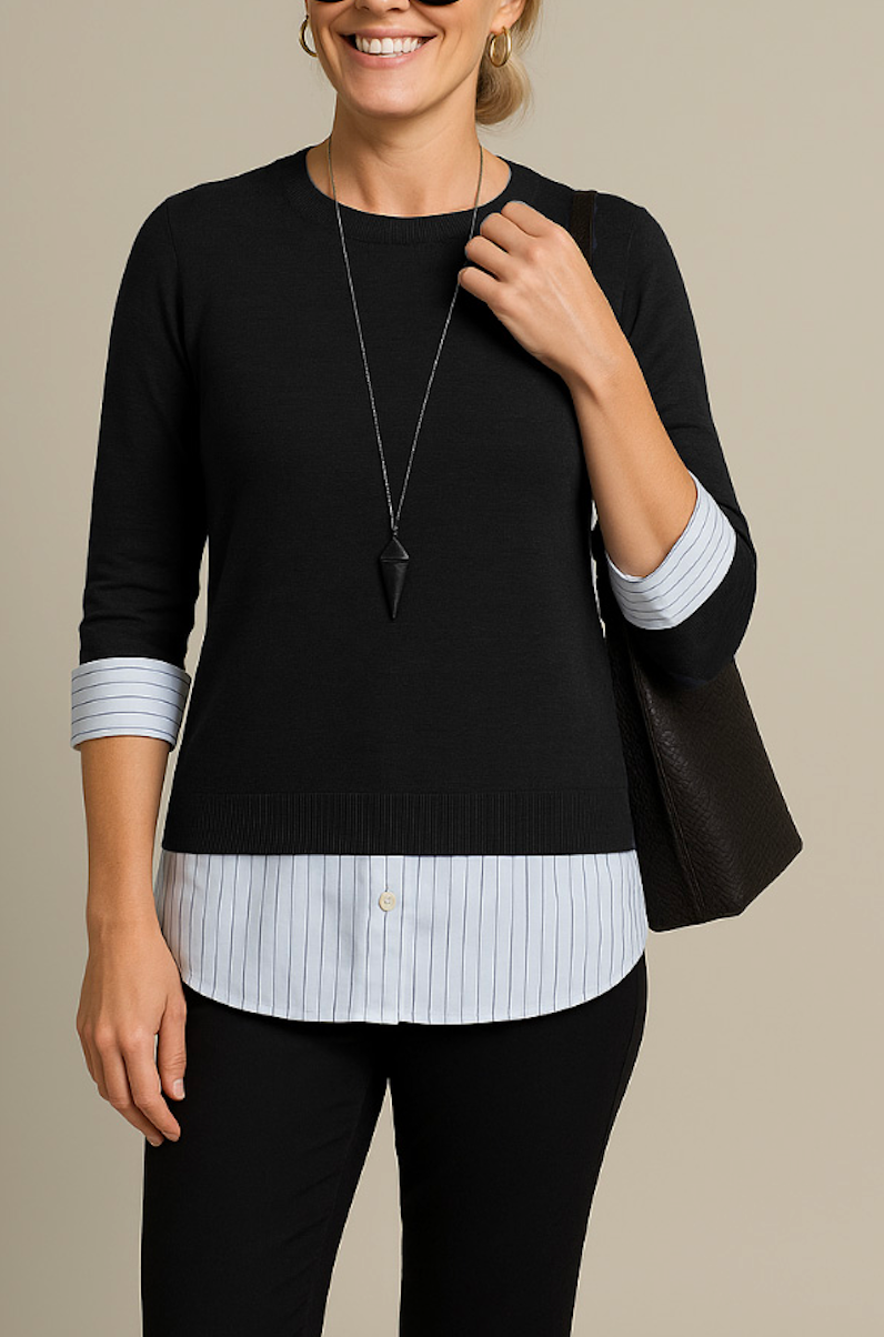 The Toulon Layered Sweater