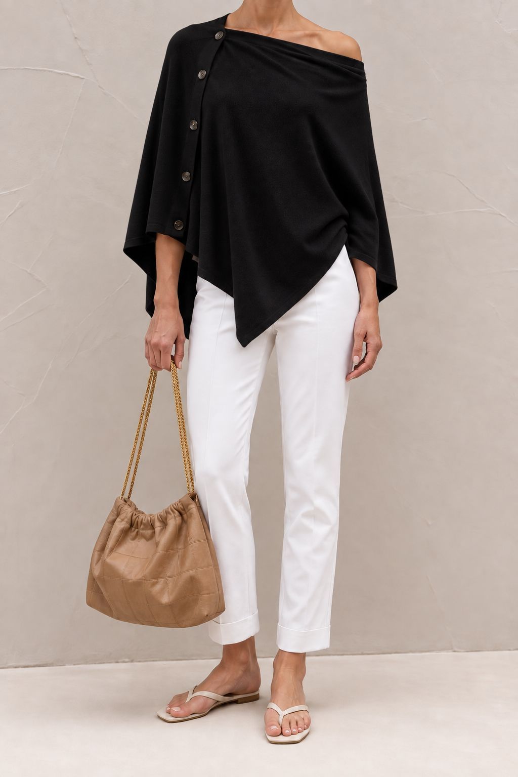The Luzern Side-Button Poncho