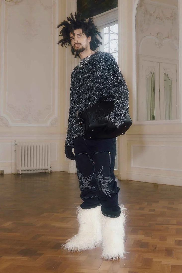 House of Sunny Kurt Chenille - Salt And Pepper