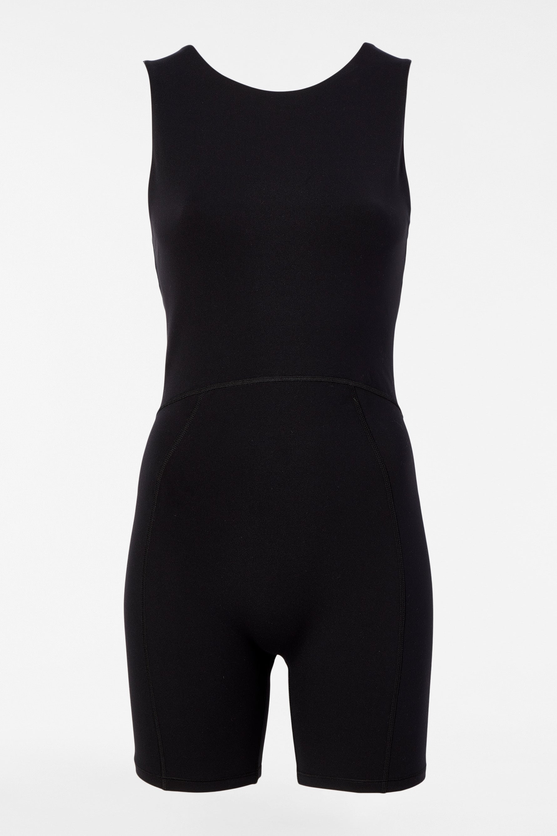 Calla Cutout Short Catsuit - Black