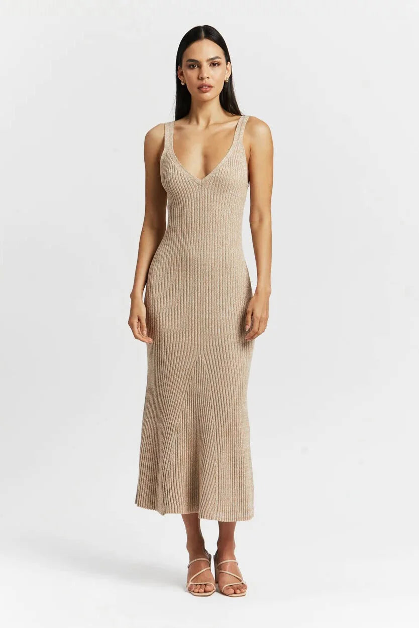 Significant Other Liv Midi Dress - Bone
