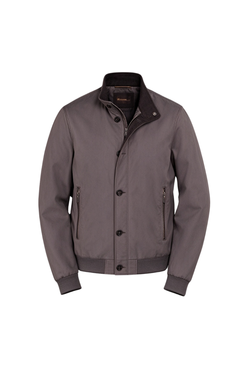 MooRER SIRONI-GF Bomber Jacket Piombo