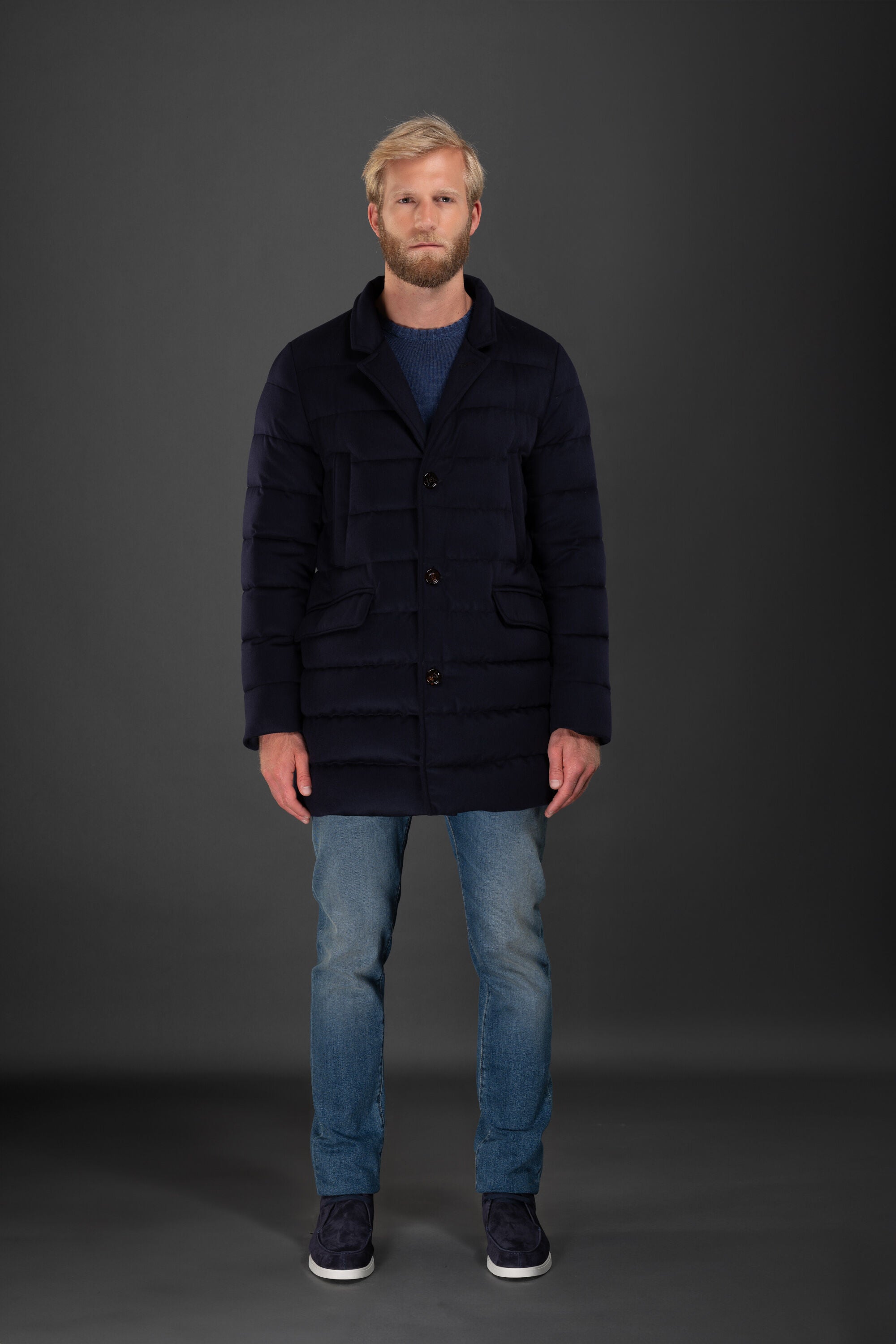 Moorer Costanzo LS9 Navy Jacket