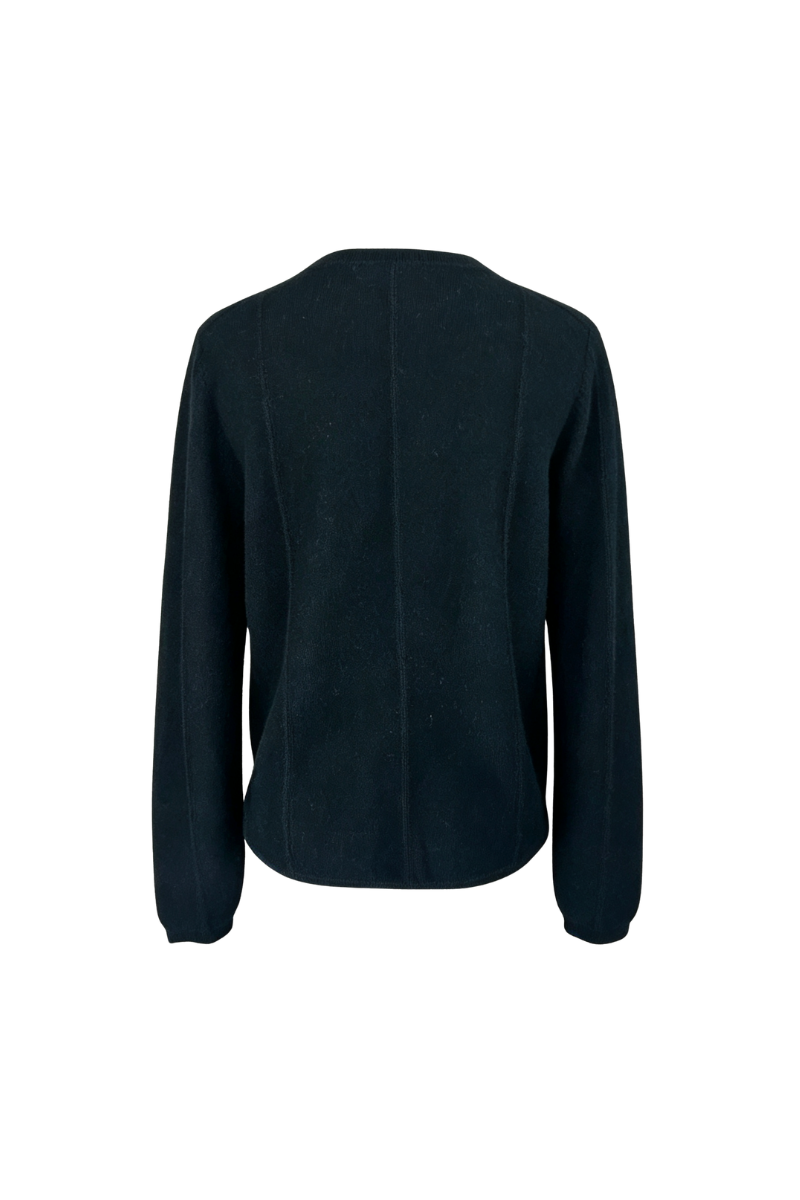 Max Simple V Neck Cashmere Pullover Black MSDH266515B