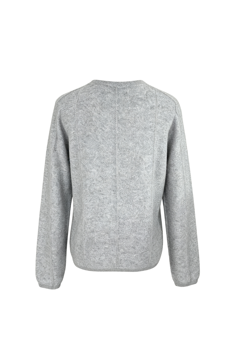 Max Simple V Neck Cashmere Pullover Light Grey MSDH266515L