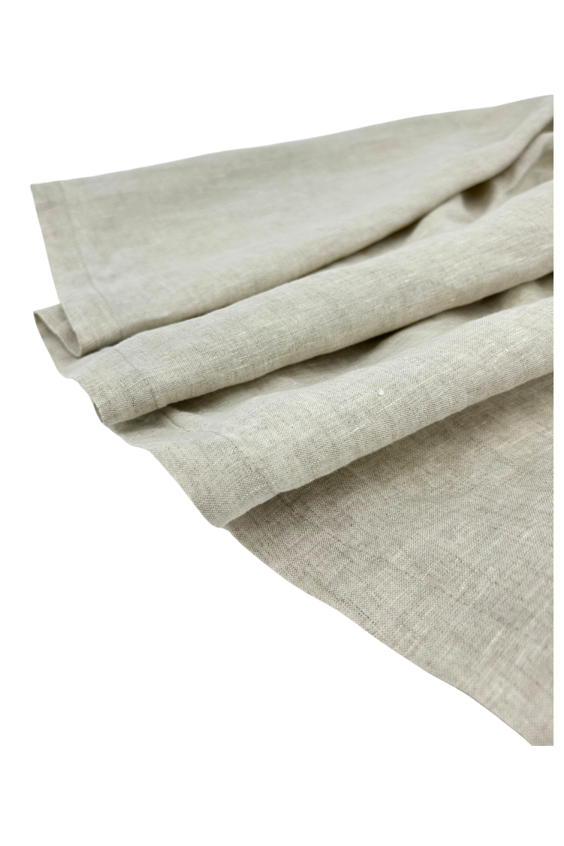 Max Simple Gathered Waist Linen Skirt Flax MSDP260511F