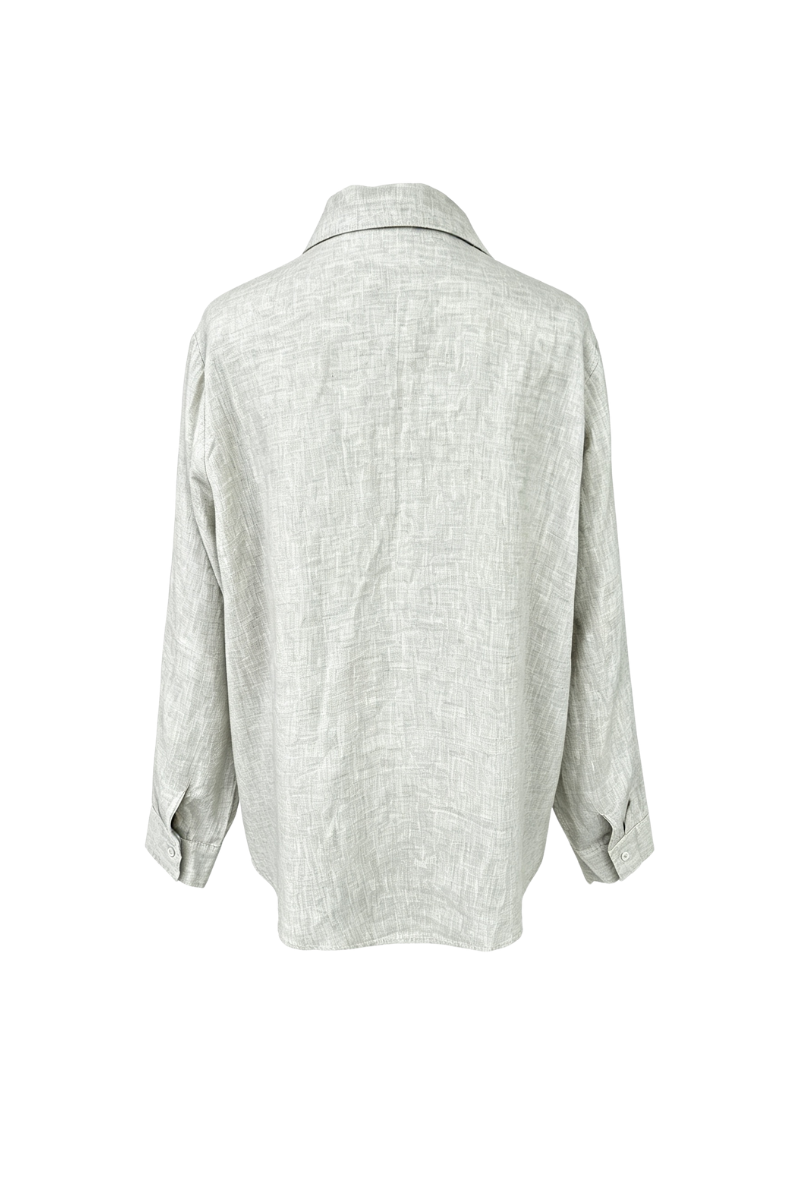 Max Simple Linen Relaxed Shirt Natural MSDP262382N