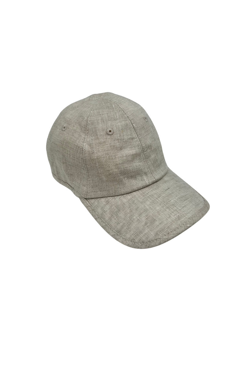 Max Simple Linen Baseball Cap Natural MSKX260000N