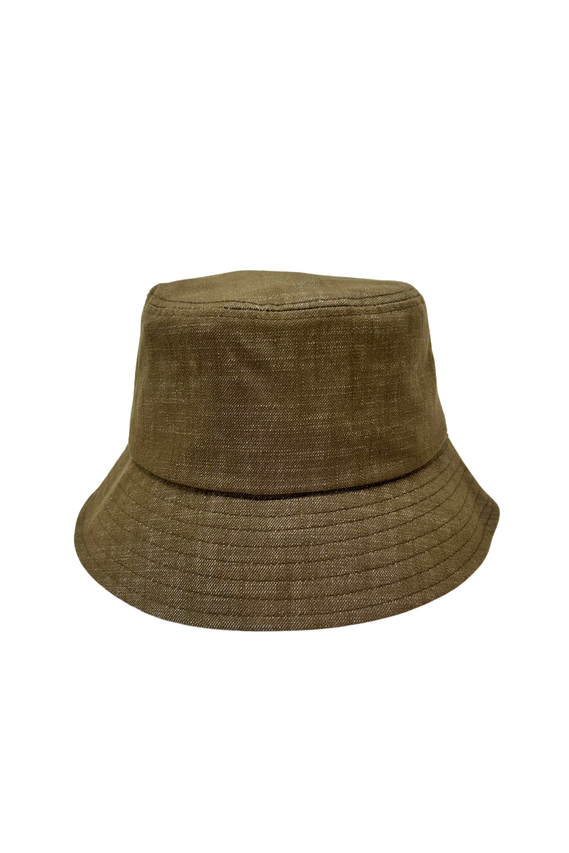 Max Simple Double-Strap Bucket Hat Khaki MSKX260003K