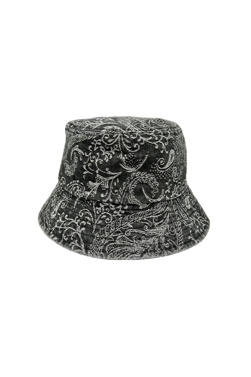 Max Simple Paisley Bucket Hat Black MSKX260006B