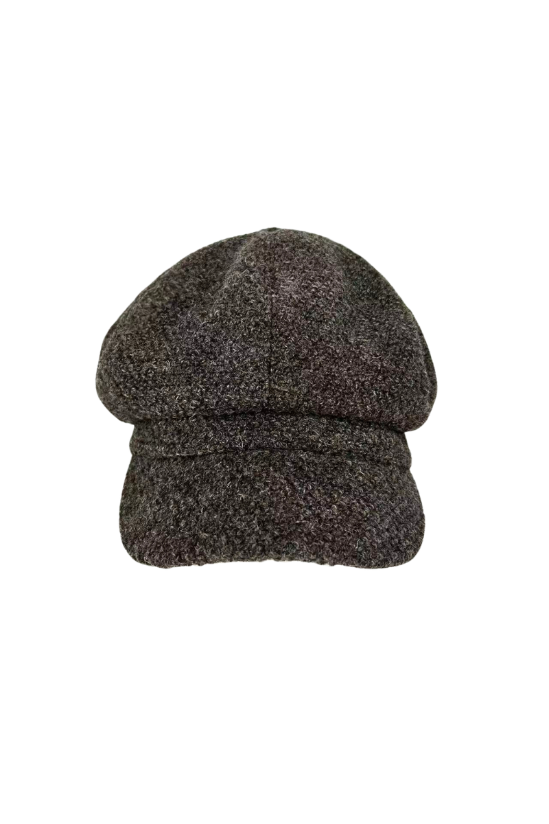 Max Simple Wool Newsboy Cap Natural MSKX260014N